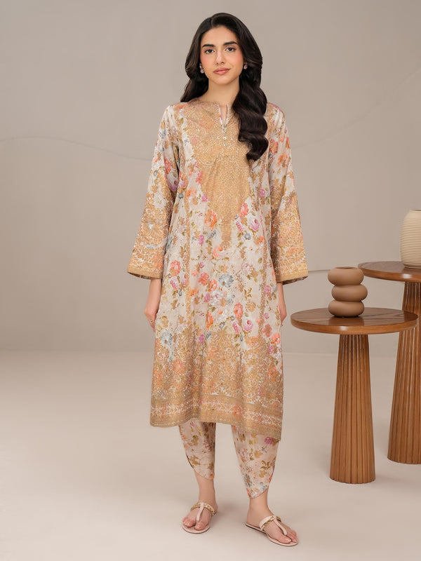 2 Piece Lawn Suit-Paste Print (Unstitched)