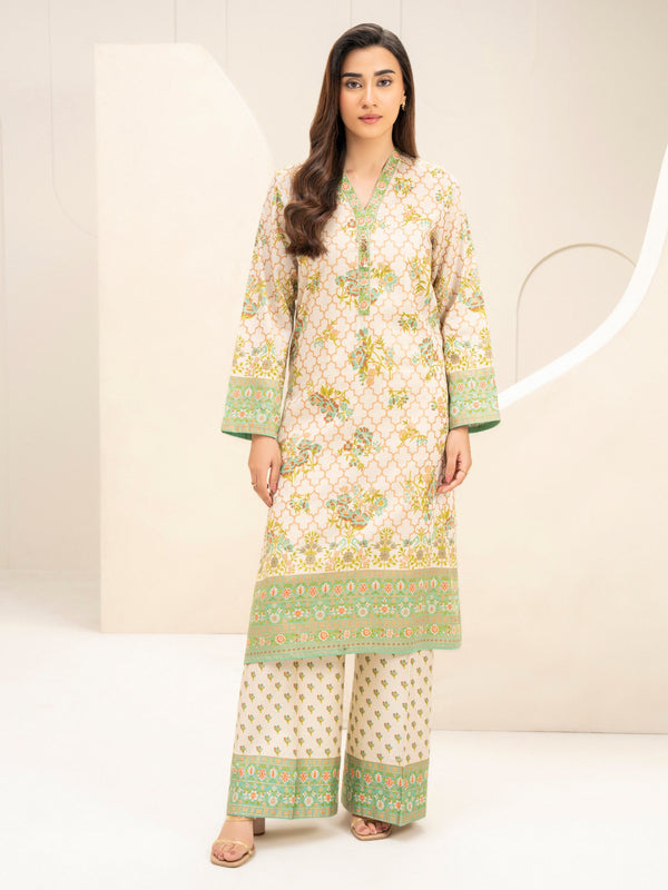 2 Piece Paste Print-Suit (Unstitched)