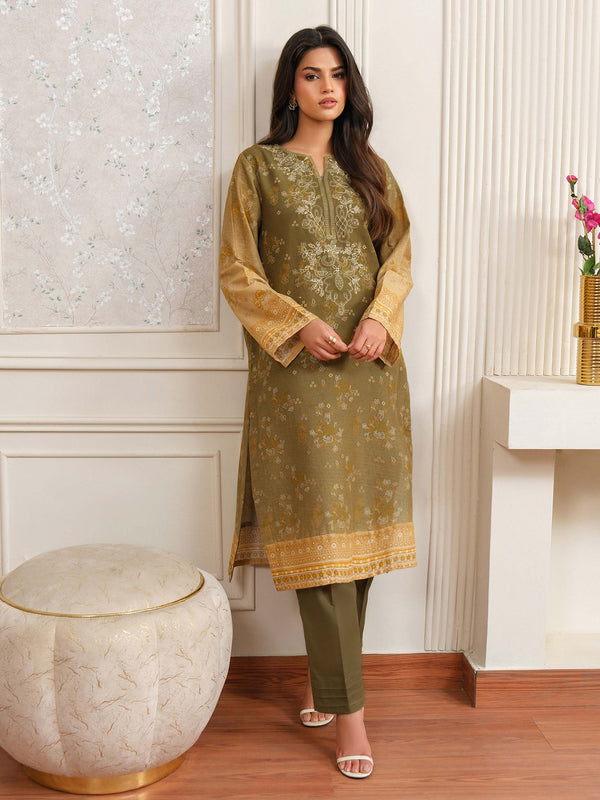 2 Piece Khaddar Suit-Embroidered (Unstitched)