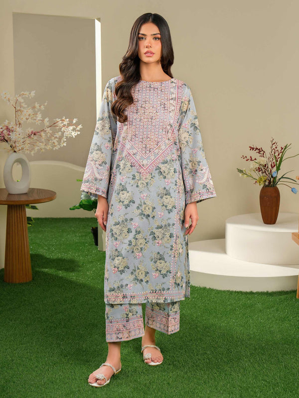 2 Piece Lawn Suit-Paste Print (Unstitched)