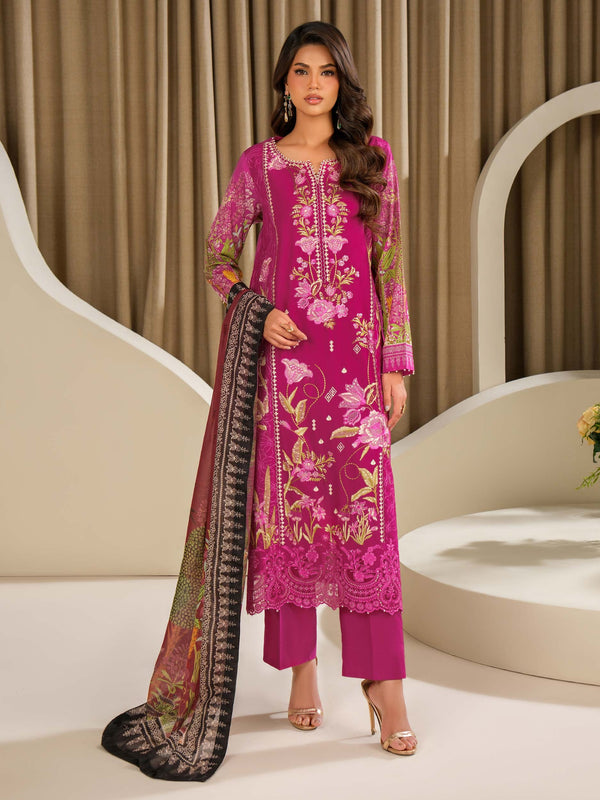 3 Piece Lawn Suit-Embroidered (Unstitched)