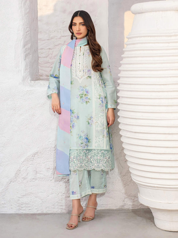 3 Piece Lawn Suit-Embroidered (Unstitched)