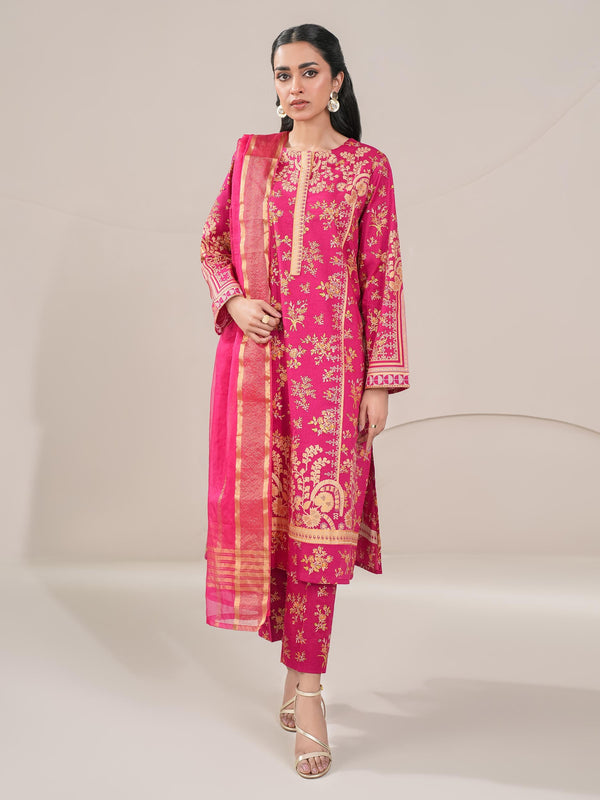 3 Piece Lawn Suit-Paste Print (Unstitched)