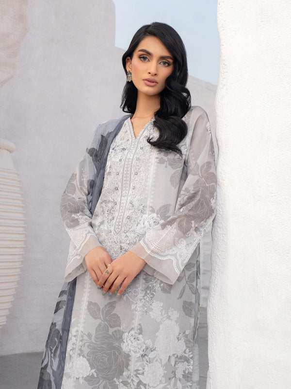 3 Piece Lawn Suit-Embroidered (Unstitched)