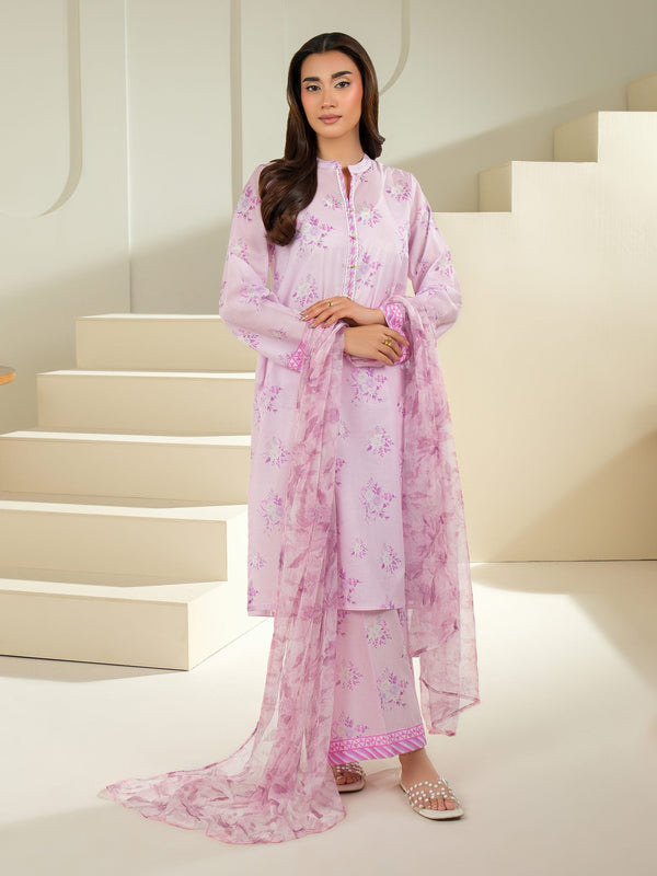 3 Piece Cambric Suit-Printed (Unstitched)