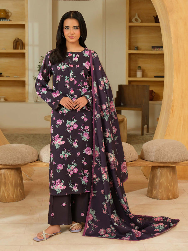 3 Piece Khaddar Suit-Printed (Unstitched)