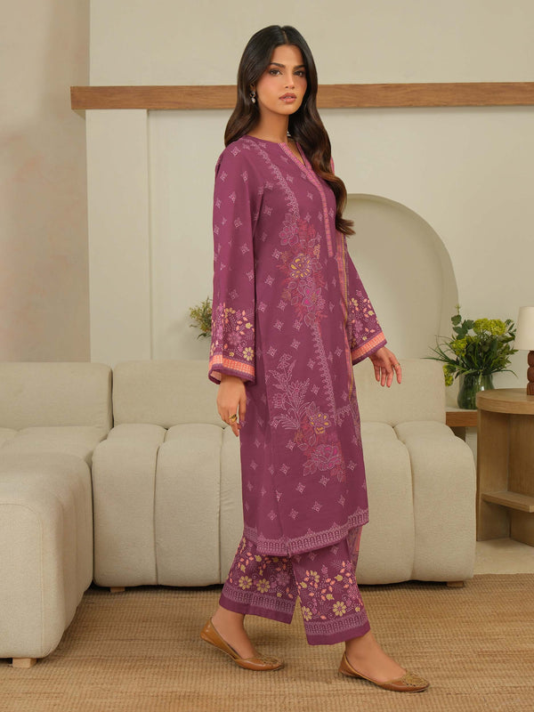 3 Piece Khaddar Suit-Printed (Unstitched)