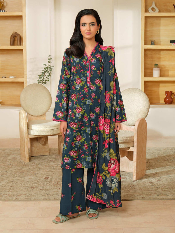 3 Piece Khaddar Suit-Printed (Unstitched)
