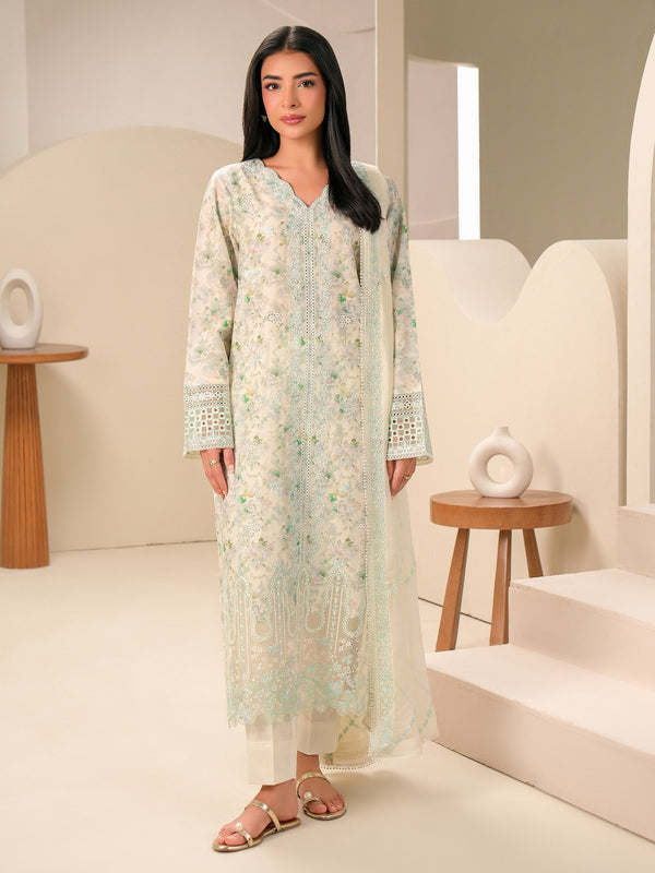 3 Piece Lawn Suit-Embroidered (Unstitched)