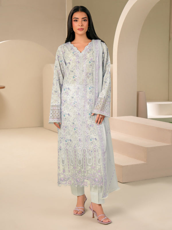 3 Piece Lawn Suit-Embroidered (Unstitched)