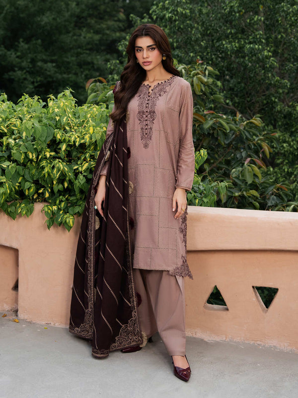 3 Piece Khaddar Suit-Embroidered (Unstitched)