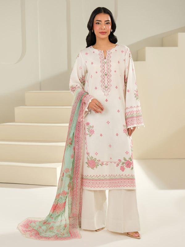 3 Piece Cambric Suit-Printed (Unstitched)