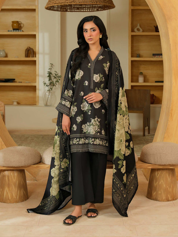 3 Piece Khaddar Suit-Printed (Unstitched)