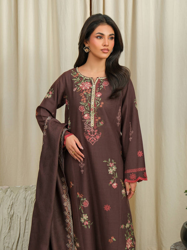 3 Piece Khaddar Suit-Embroidered (Unstitched)