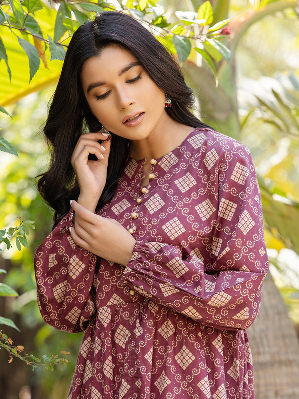 1PC Cotton Silk Digital Printed Shirt