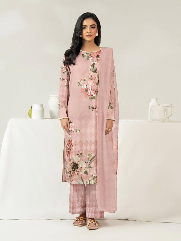 3 Piece Cambric Suit-Printed (Unstitched)