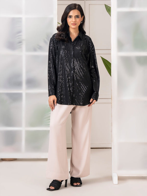 Embellished Jersey Top