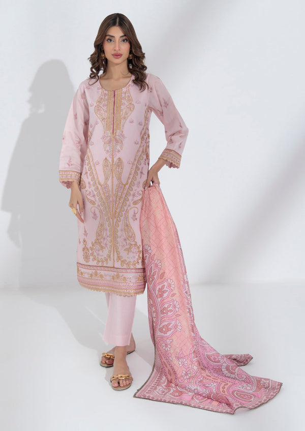 Pink-Cotton Net-3 Piece (W25FE3001)