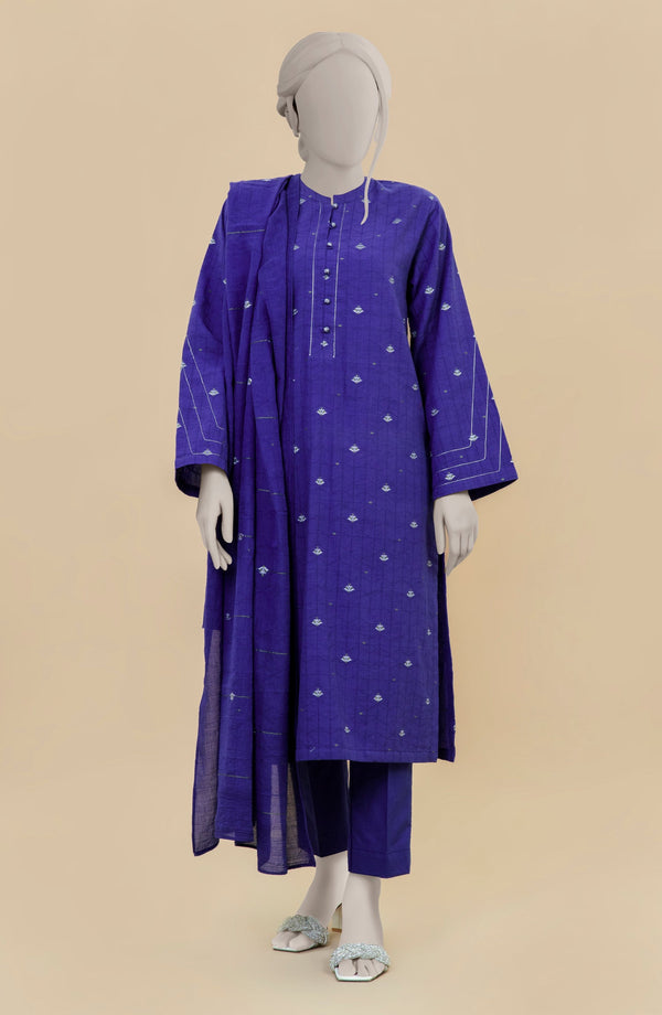 ZARI JACQUARD 3PCS UNSTITCHED