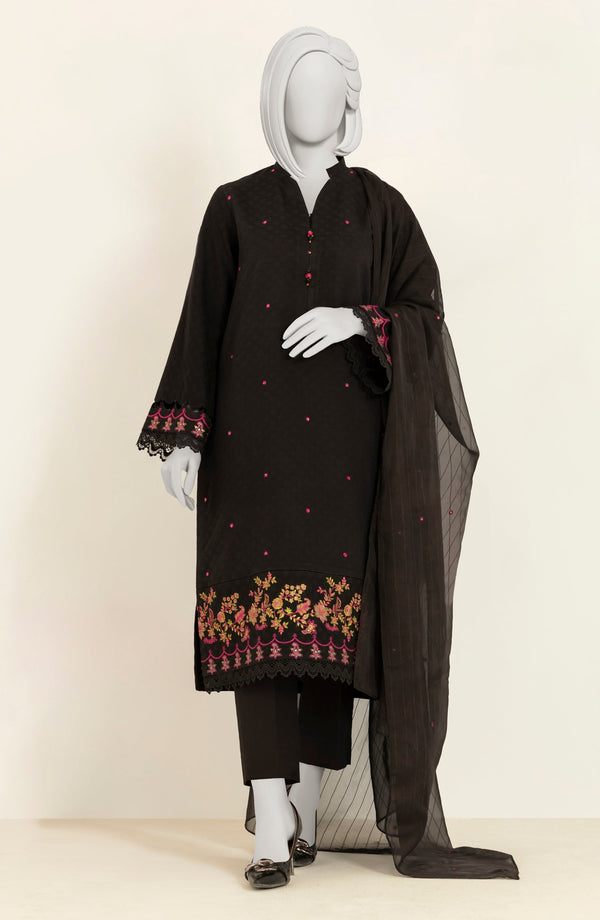 EMBROIDERED 3PC UNSTITCHED