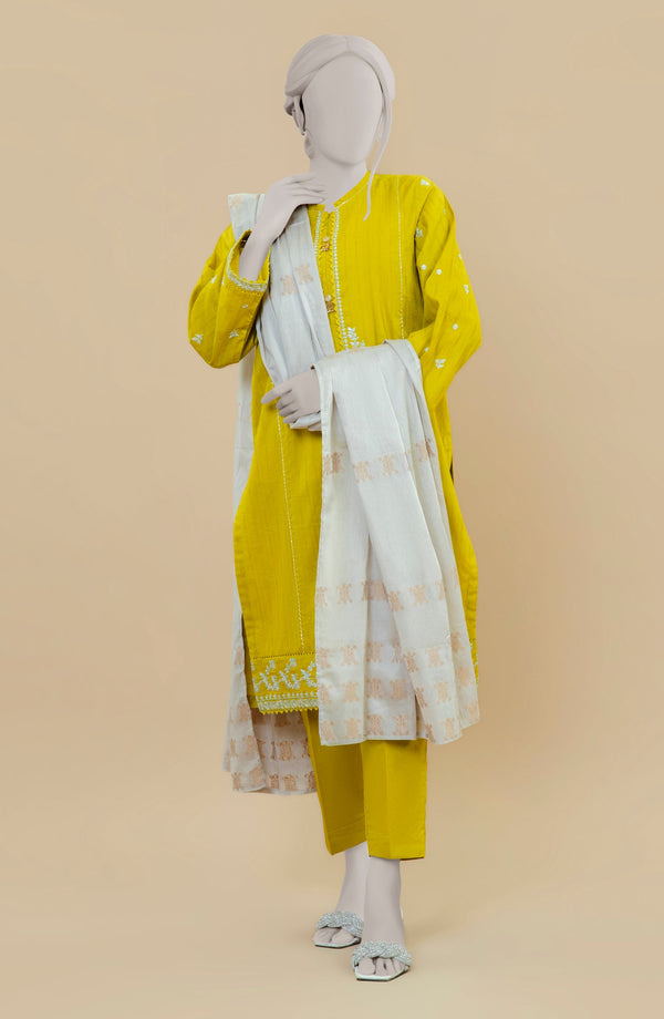 EMBROIDERED JACQUARD STITCHED 3 PIECE