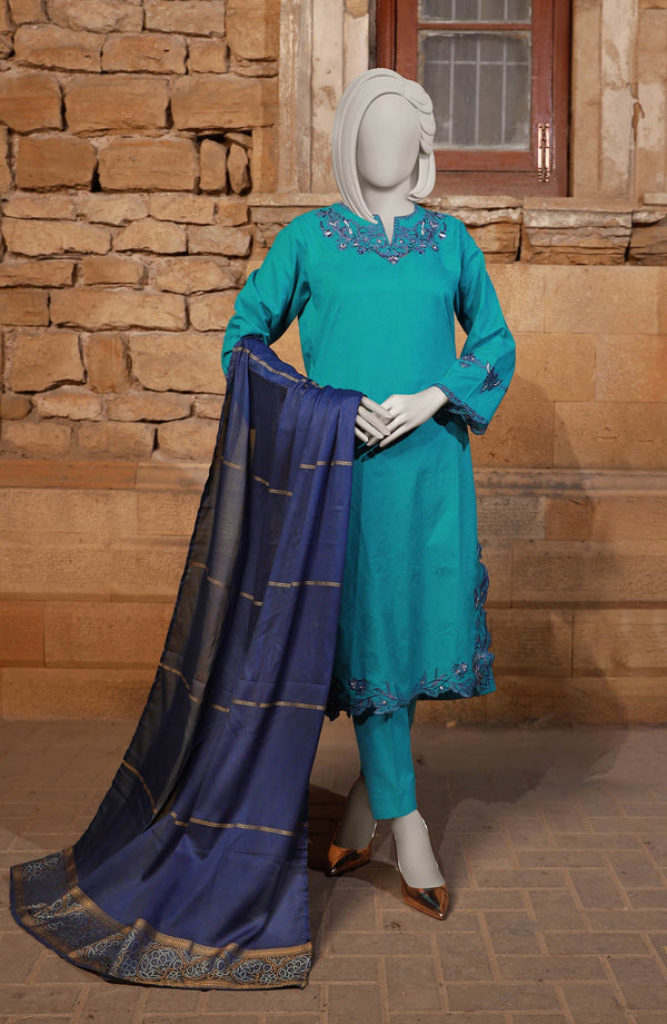 EMBROIDERED JACQUARD STITCHED 3 PIECE