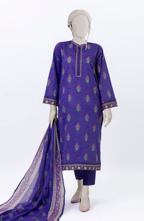 PRINTED LAWN STITCHED 3 PIECE