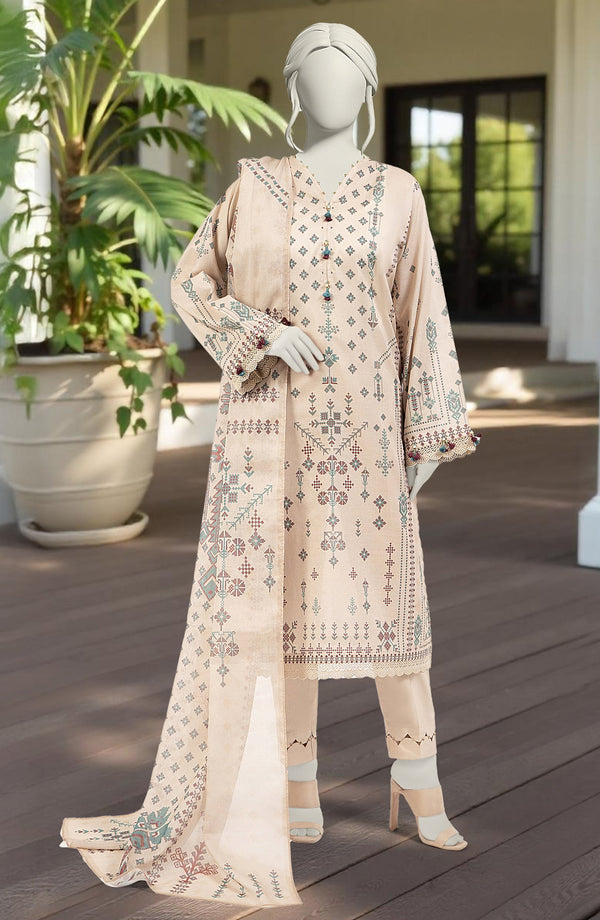 SUMMER'25 PRINTED LAWN 3PCS UNSTITCHED