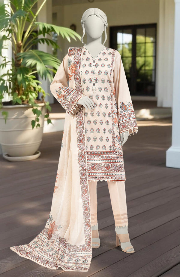 SUMMER'25 PRINTED LAWN 3PCS UNSTITCHED