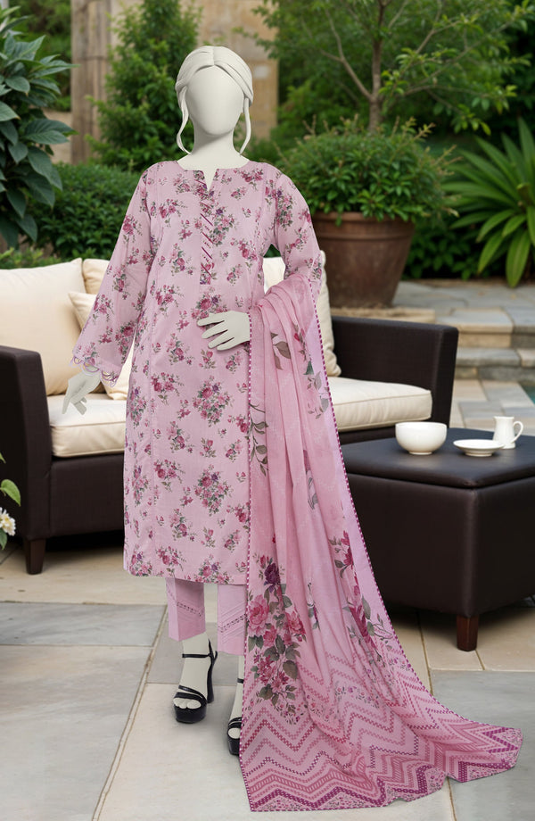 SUMMER'25 PRINTED LAWN 3PCS UNSTITCHED
