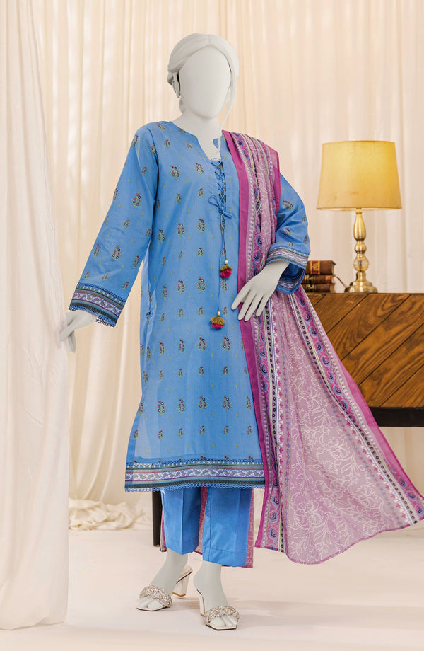 PRINTED LAWN STITCHED 3 PIECE