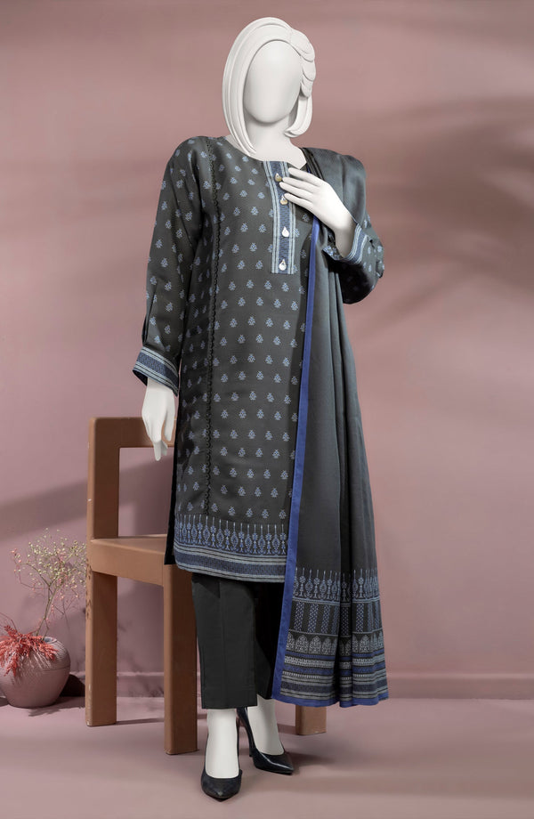 PRINTED DOBBY VISCOSE 3PCS UNSTITCHED