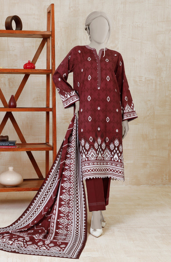 WINTER'24 PRINTED TWILL VISCOSE 3PCS UNSTITCHED