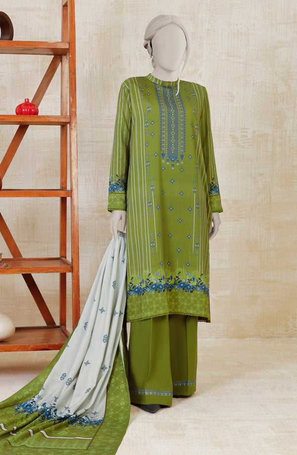 PRINTED TWILL VISCOSE 3PCS UNSTITCHED