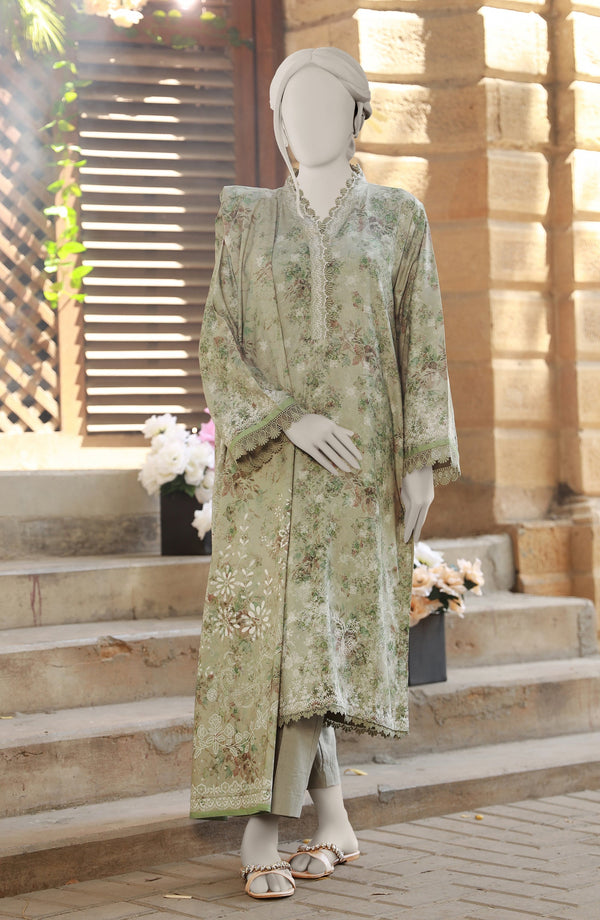 PRINTED TWILL VISCOSE 3PCS UNSTITCHED