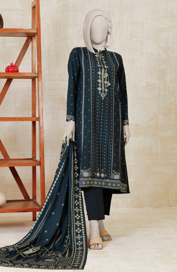 PRINTED TWILL VISCOSE 3PCS UNSTITCHED