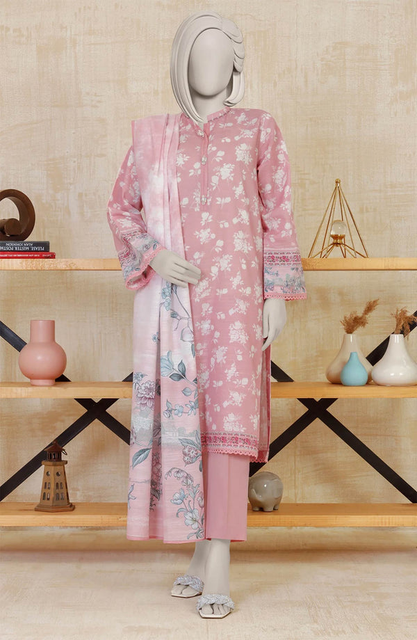 PRINTED KHADDAR STITCHED 3 PIECE