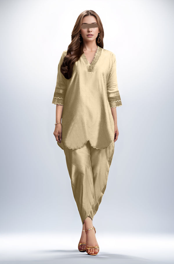 Unstitched Cotton Dyed Trouser Fabric
