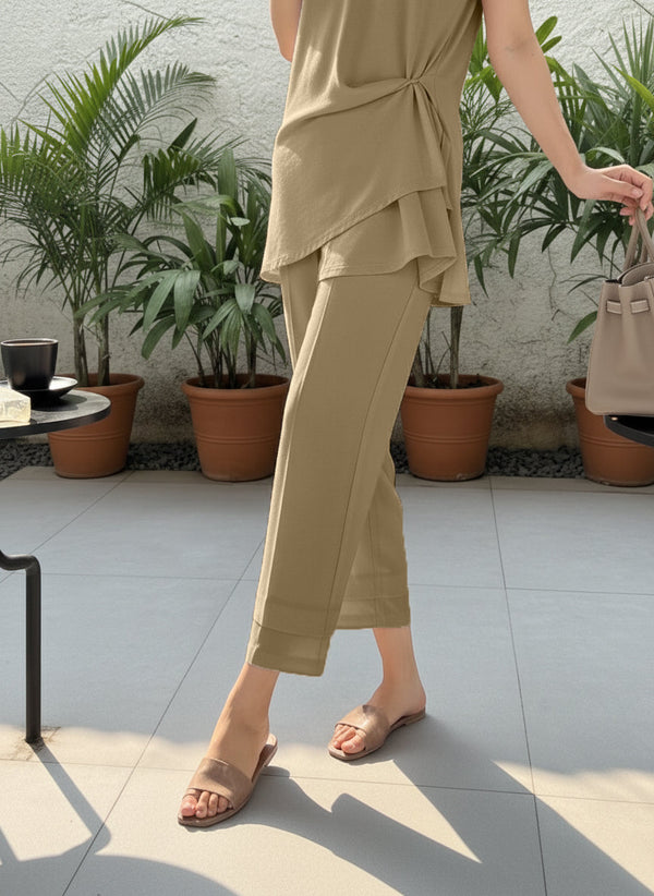 Unstitched Cotton Dyed Trouser Fabric