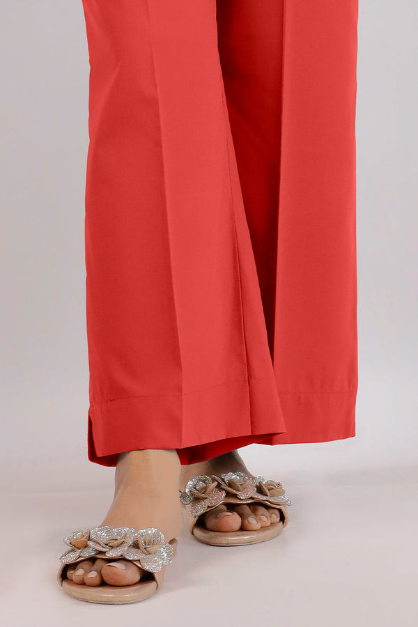 Unstitched Dyed Slub Cotton Pants