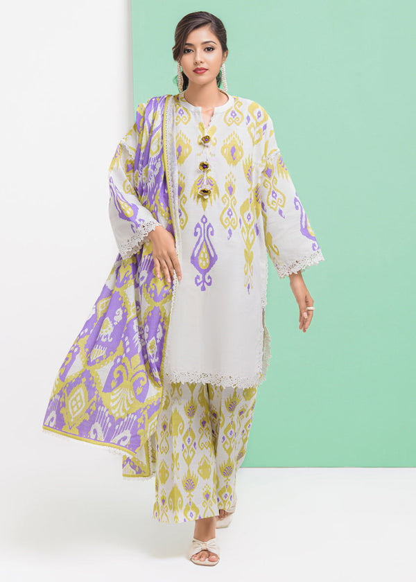 Ikkat Mist - 3 Pc (WU3PPBW25LI9O25)