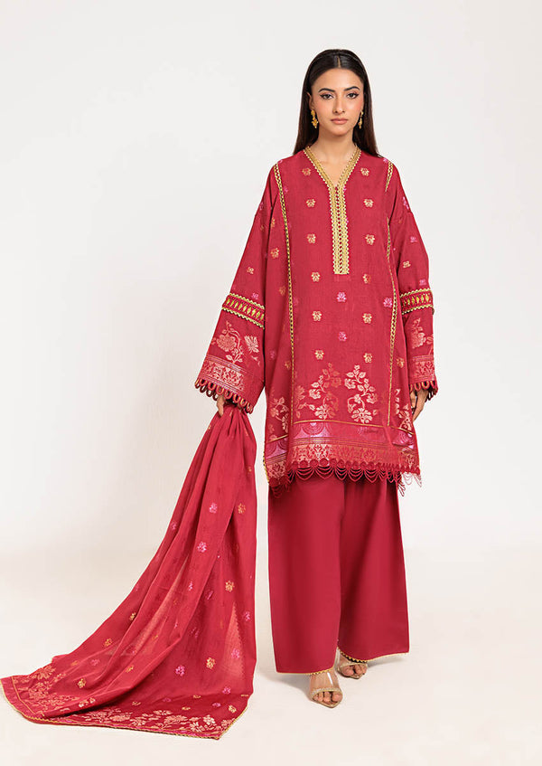 Red-Jacquard-3 Pc (WUS25J3007)