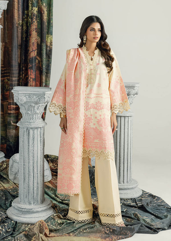 Cream-Jacquard-3 Pc (WUS25JD3035)