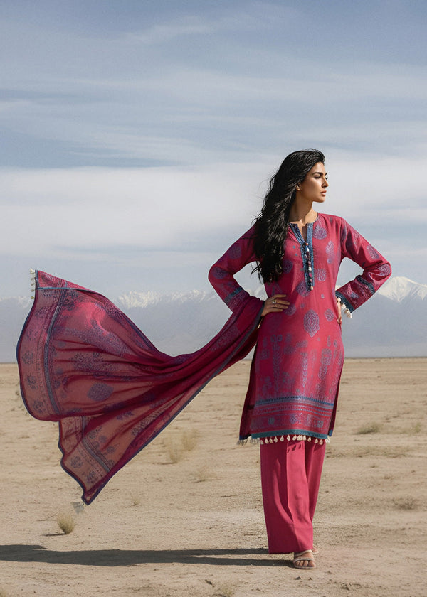 Maroon-Jacquard-3 Pc (WUS25J3045)