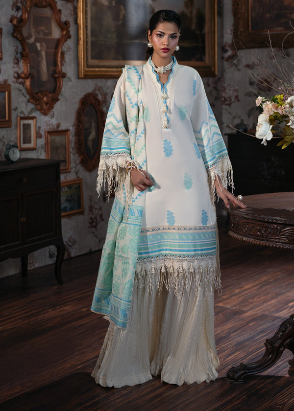 Cream-Jacquard-3 Pc (WUS25JD3050)