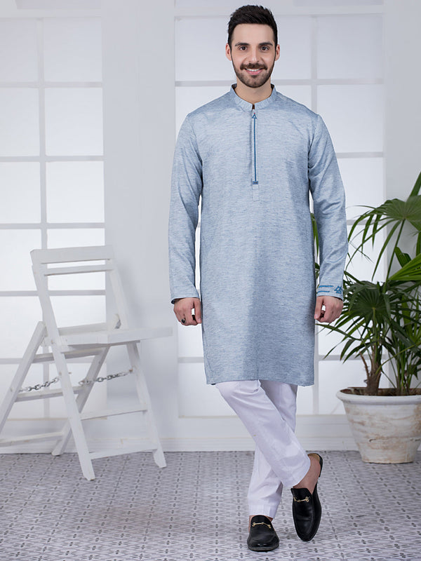 Blue Kurta - AL-K-1032