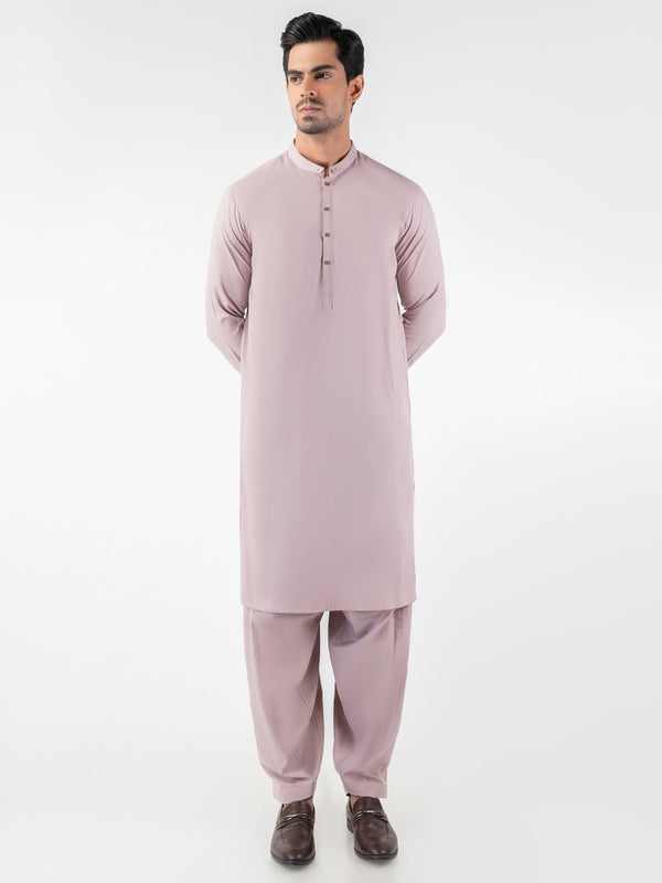 Light Purple Blended Kameez Shalwar - AL-KS-3148