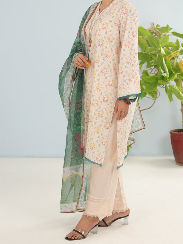Beige Lawn 3Pc Unstitched - ALP-3PS-1900