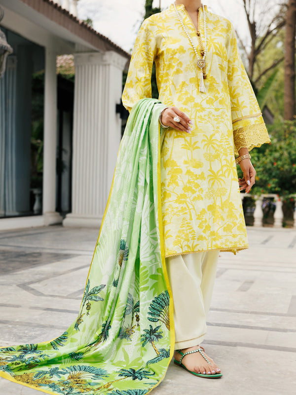Lemon Lawn 3Pc Unstitched - ALP-3PS-2008