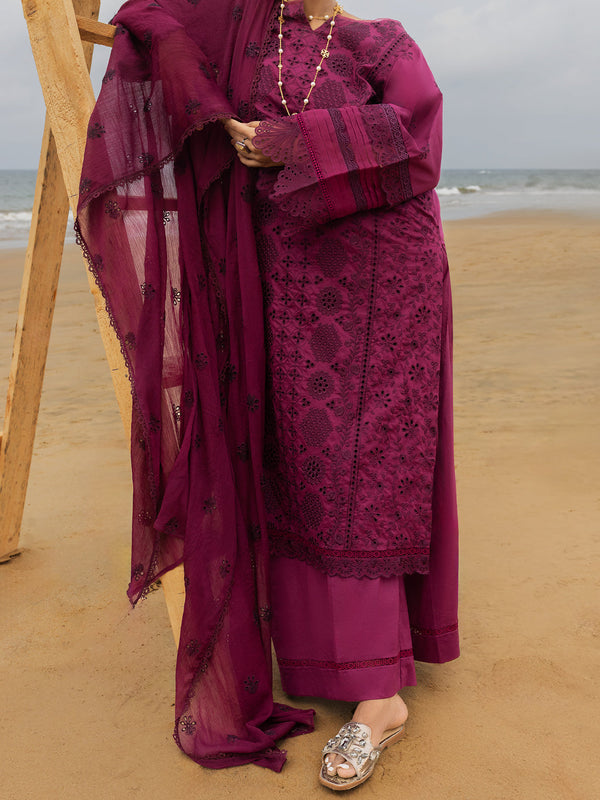 Magenta Lawn 3Pc Unstitched - ALP-3PS-2182